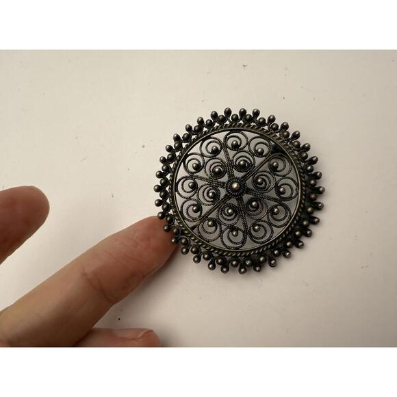 olesølje  Solje Norweigian Silver Brooch Norway by Finn Jensen - Picture 2 of 10